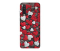 Red White Hearts Case for Moto One Action  (Design - 105)