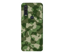 Army Camouflage Mobile Back Case for Moto One Action  (Design - 106)