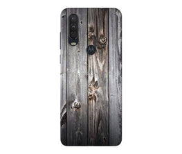Wooden Look Case for Moto One Action(Design - 114)