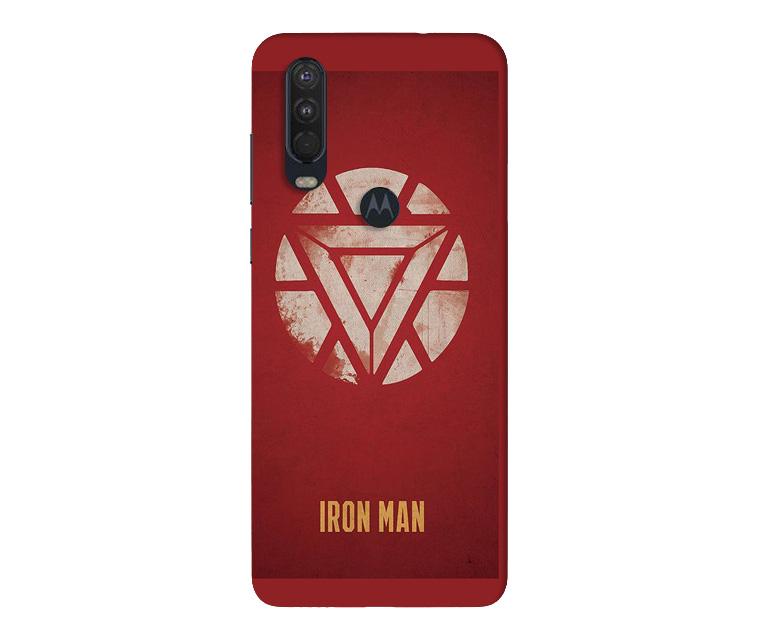 Iron Man Superhero Case for Moto One Action  (Design - 115)