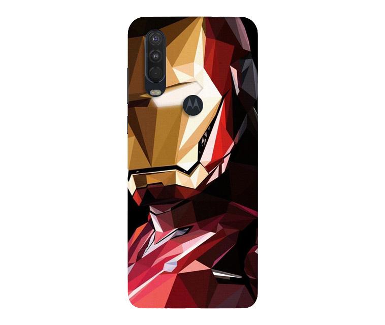 Iron Man Superhero Case for Moto One Action  (Design - 122)