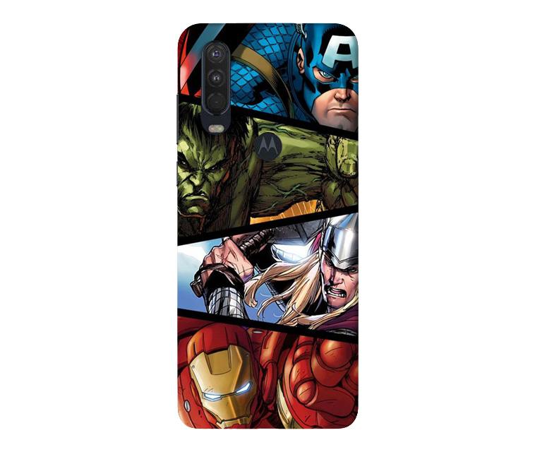 Avengers Superhero Case for Moto One Action  (Design - 124)