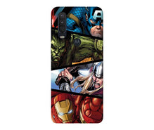 Avengers Superhero Mobile Back Case for Moto One Action  (Design - 124)