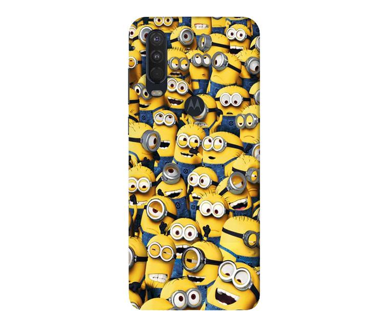 Minions Case for Moto One Action  (Design - 126)
