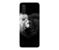 Dark White Lion Case for Moto One Action  (Design - 140)