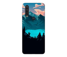 Mountains Mobile Back Case for Moto One Action (Design - 186)