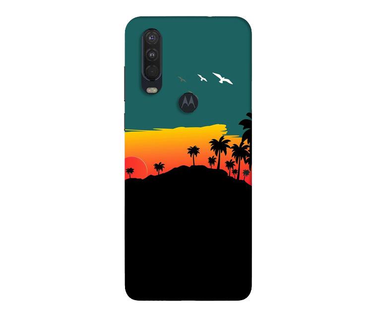 Sky Trees Case for Moto One Action (Design - 191)