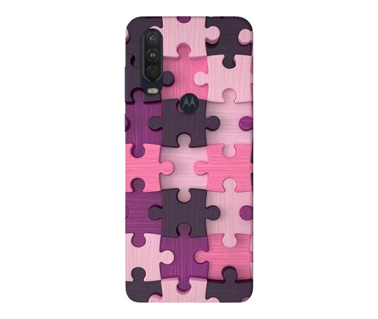 Puzzle Case for Moto One Action (Design - 199)