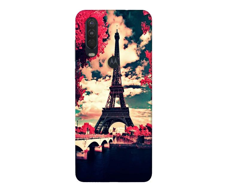 Eiffel Tower Case for Moto One Action (Design No. 212)