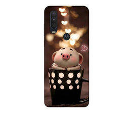 Cute Bunny Case for Moto One Action (Design No. 213)