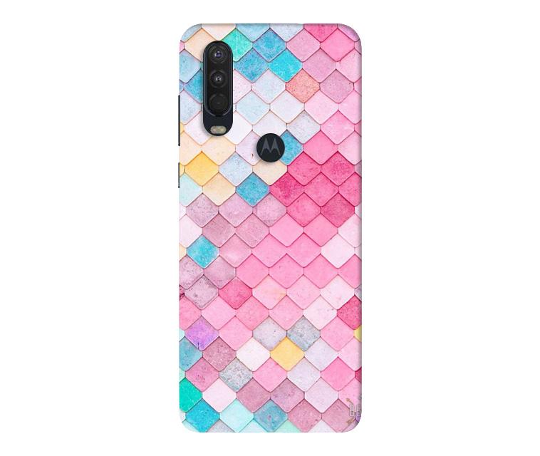 Pink Pattern Case for Moto One Action (Design No. 215)