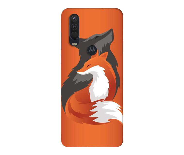 Wolf  Case for Moto One Action (Design No. 224)