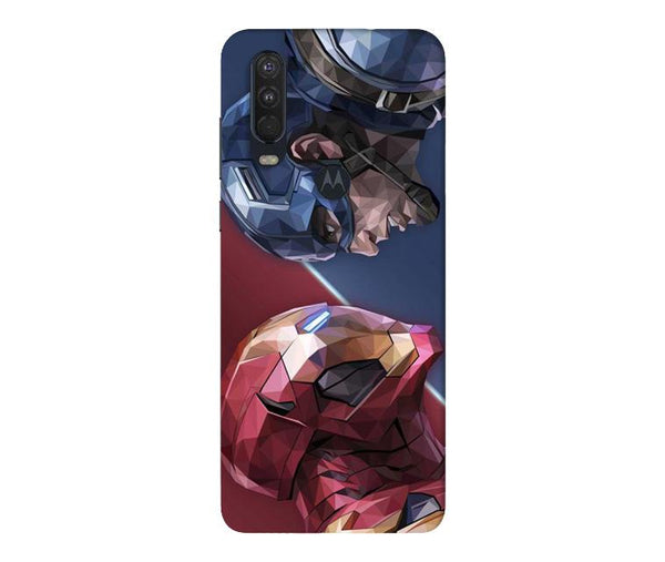 Ironman Captain America Case for Moto One Action (Design No. 245)