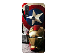 Ironman Captain America Mobile Back Case for Moto One Action (Design - 254)