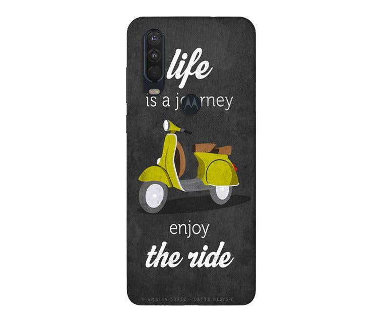Life is a Journey Case for Moto One Action (Design No. 261)