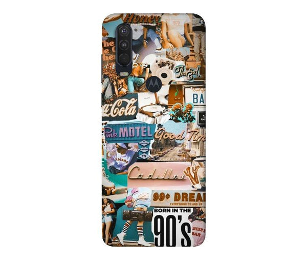 Vintage Design Case for Moto One Action (Design No. 284)