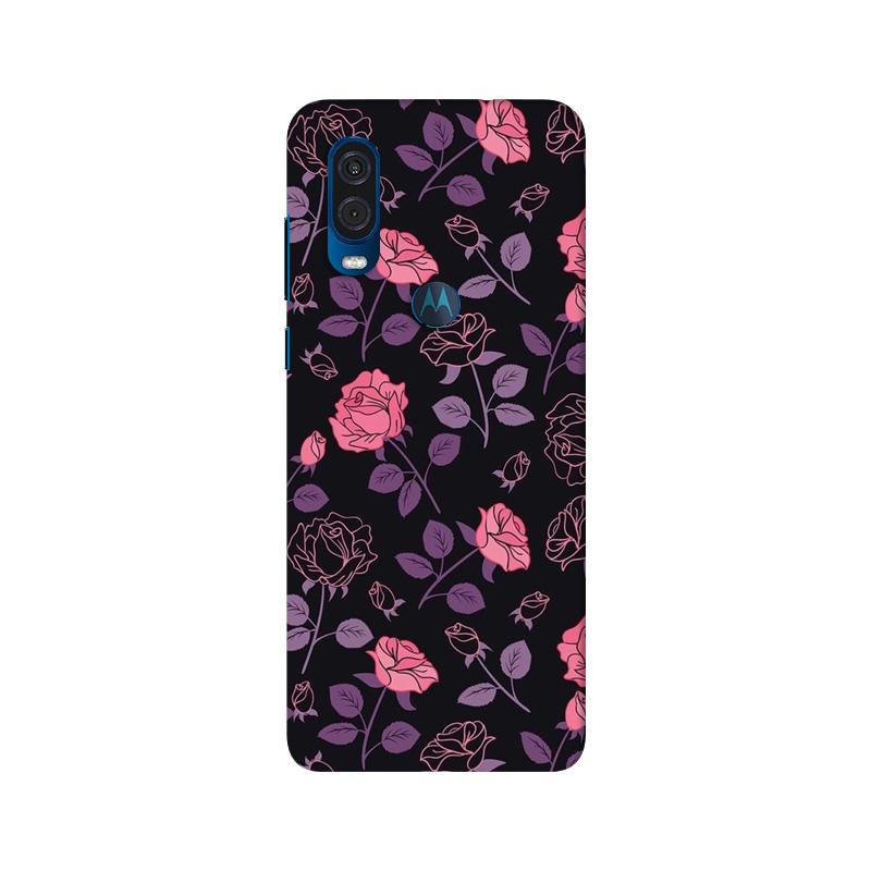 Rose Pattern Case for Moto One Vision