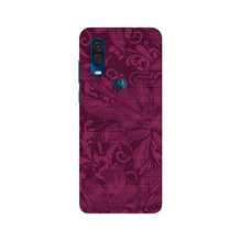 Purple Backround Mobile Back Case for Moto One Vision (Design - 22)