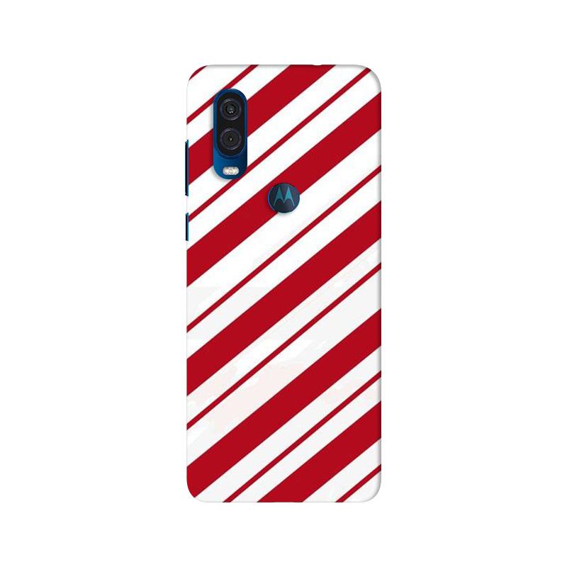 Red White Case for Moto One Vision