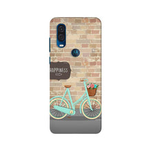 Happiness Mobile Back Case for Moto One Vision (Design - 53)