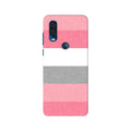 Pink white pattern Case for Moto One Vision