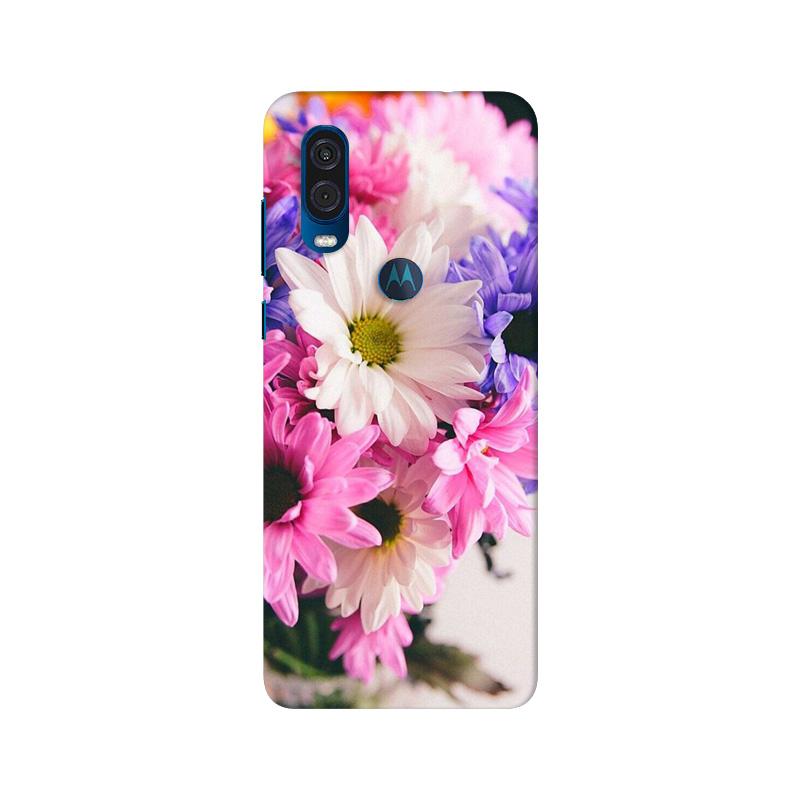 Coloful Daisy Case for Moto One Vision