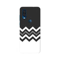 Black white Pattern2Case for Moto One Vision