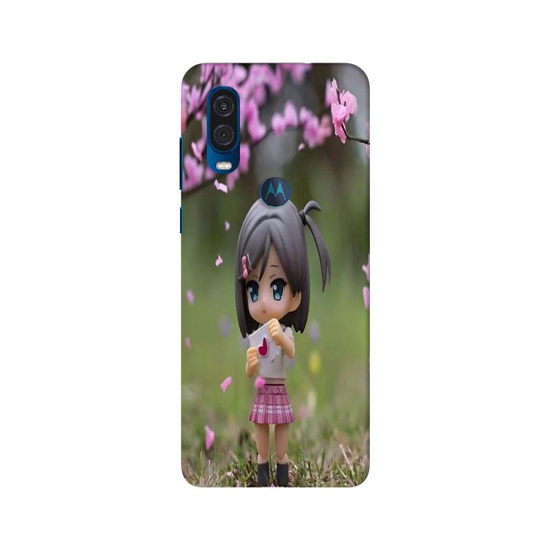Cute Girl Case for Moto One Vision
