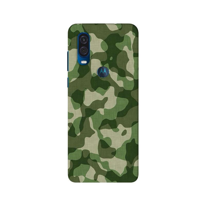 Army Camouflage Case for Moto One Vision  (Design - 106)