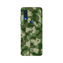 Army Camouflage Mobile Back Case for Moto One Vision  (Design - 106)