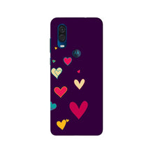 Purple Background Mobile Back Case for Moto One Vision  (Design - 107)