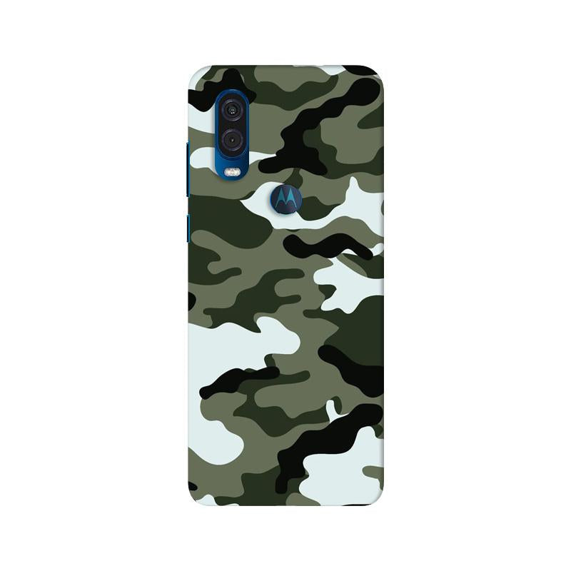 Army Camouflage Case for Moto One Vision  (Design - 108)