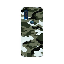 Army Camouflage Mobile Back Case for Moto One Vision  (Design - 108)
