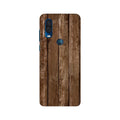 Wooden Look Case for Moto One Vision  (Design - 112)