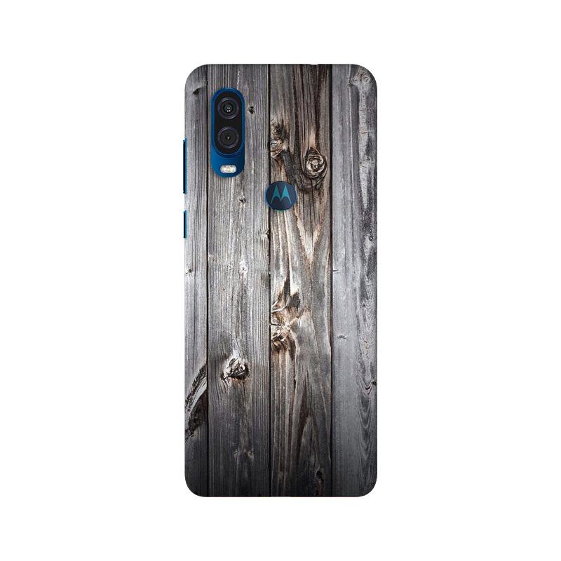 Wooden Look Case for Moto One Vision  (Design - 114)