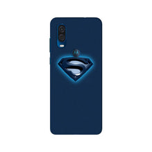 Superman Superhero Mobile Back Case for Moto One Vision  (Design - 117)