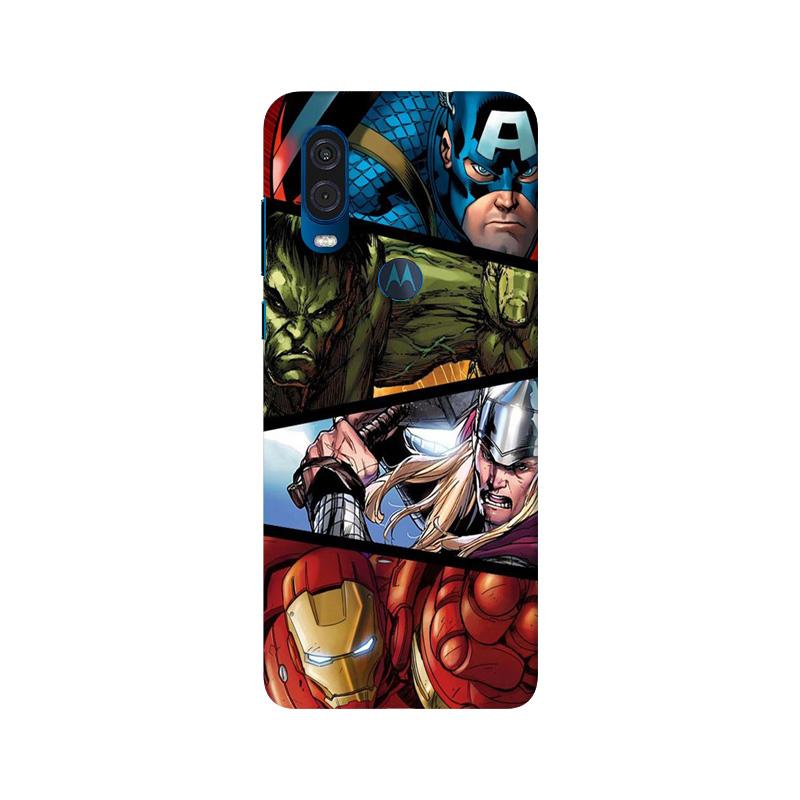 Avengers Superhero Case for Moto One Vision  (Design - 124)