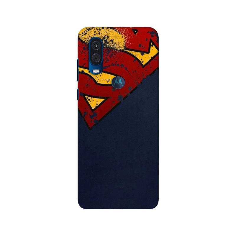 Superman Superhero Case for Moto One Vision  (Design - 125)