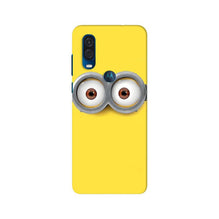 Minions Mobile Back Case for Moto One Vision  (Design - 128)