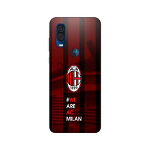 AC Milan Mobile Back Case for Moto One Vision  (Design - 155)
