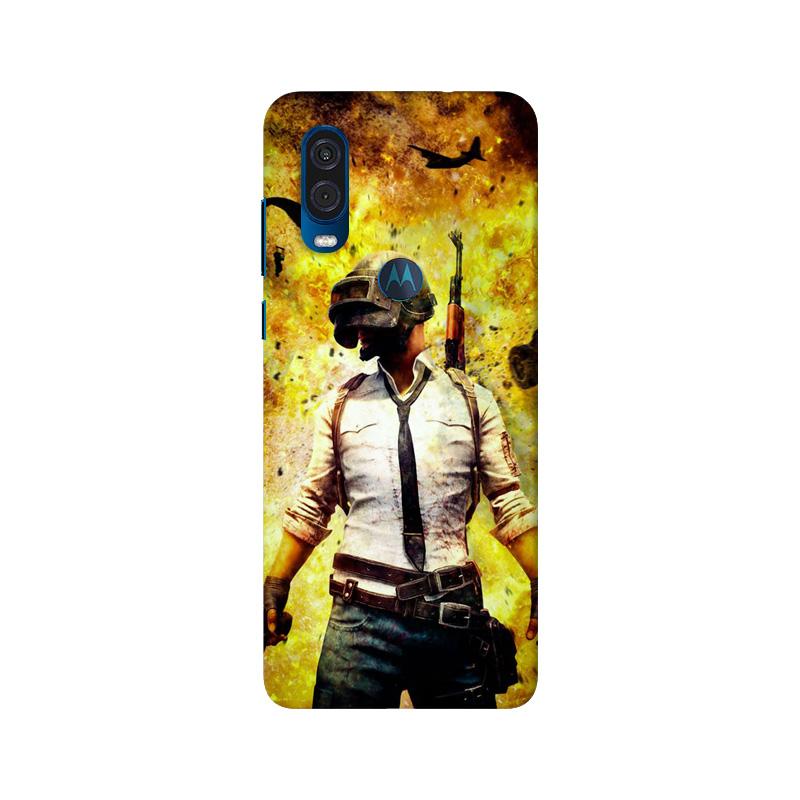 Pubg Case for Moto One Vision  (Design - 180)