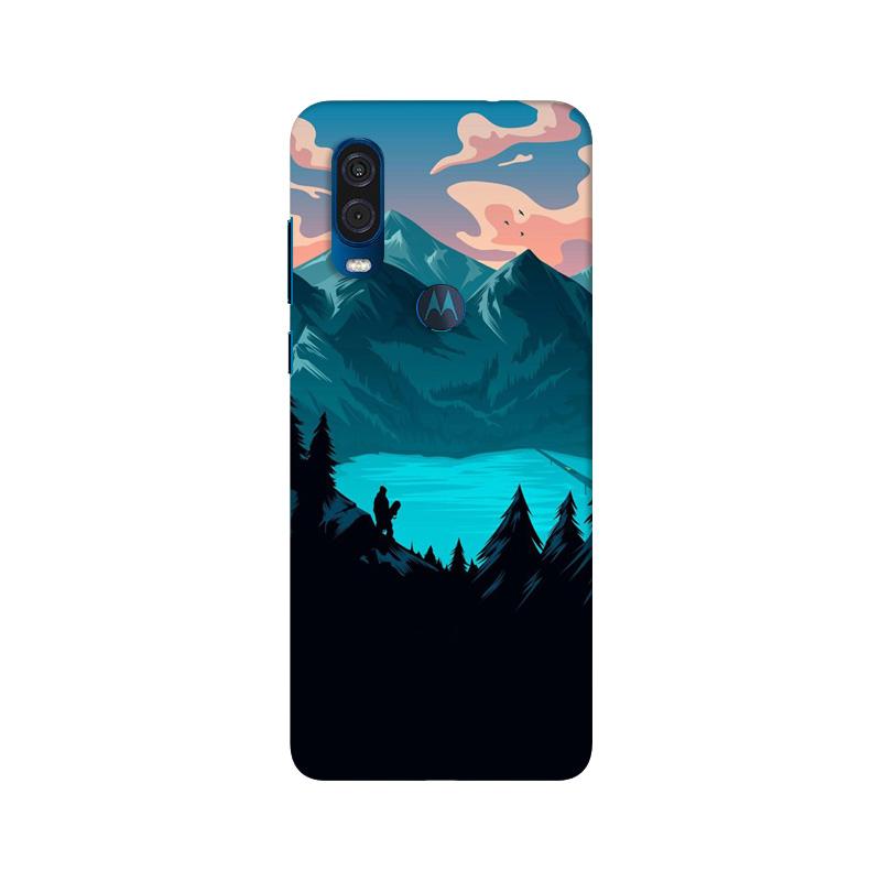 Mountains Case for Moto One Vision (Design - 186)