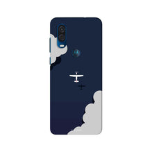Clouds Plane Mobile Back Case for Moto One Vision (Design - 196)