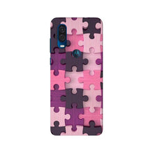 Puzzle Mobile Back Case for Moto One Vision (Design - 199)