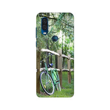 Bicycle Mobile Back Case for Moto One Vision (Design - 208)