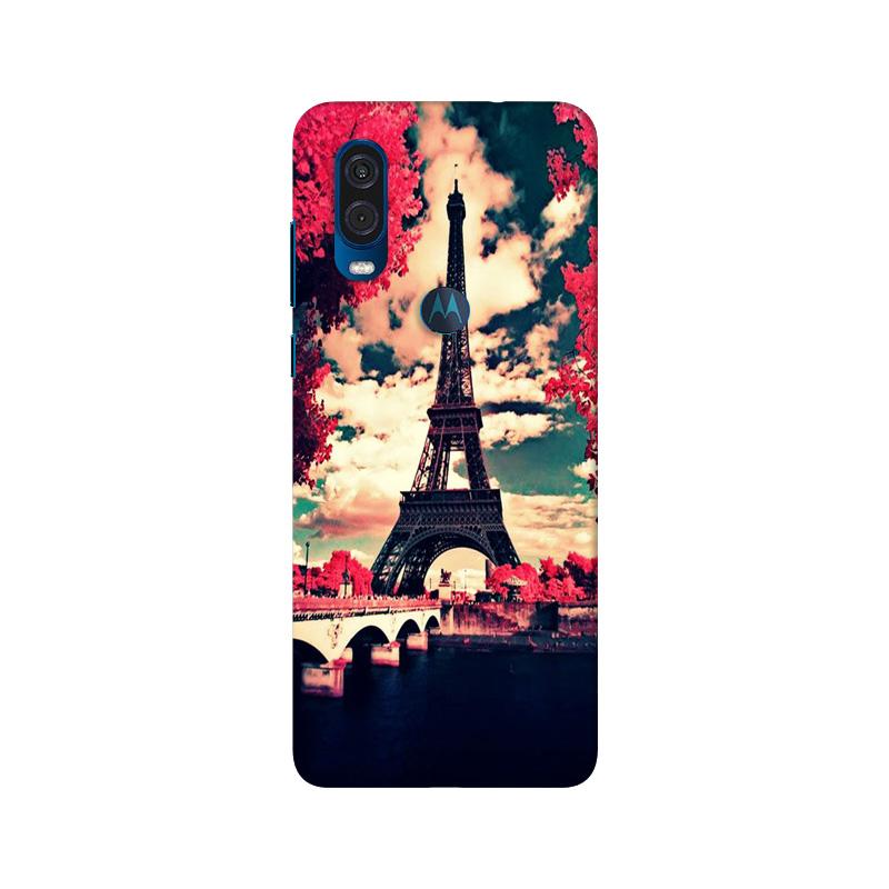 Eiffel Tower Case for Moto One Vision (Design No. 212)