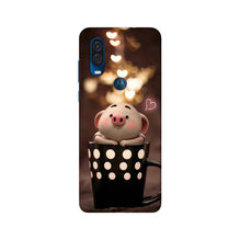 Cute Bunny Mobile Back Case for Moto One Vision (Design - 213)