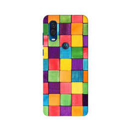 Colorful Square Case for Moto One Vision (Design No. 218)