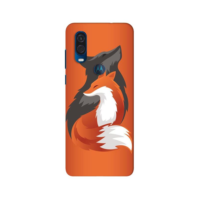 Wolf  Case for Moto One Vision (Design No. 224)