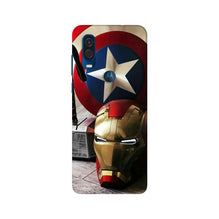 Ironman Captain America Mobile Back Case for Moto One Vision (Design - 254)